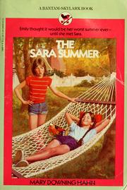 The Sara Summer by Mary Downing Hahn