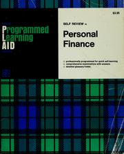 Cover of: Programmed learning aid for personal finance (Irwin programmed learning aid series)