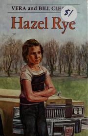 Cover of: Hazel Rye by Vera Cleaver