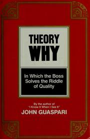 Cover of: Theory why by John Guaspari