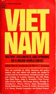 Cover of: Vietnam by edited with an introd., by Marvin E. Gettleman. --