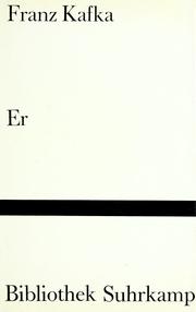 Cover of: Er by Franz Kafka