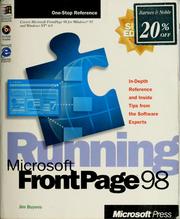Cover of: Running Microsoft FrontPage 98 by Jim Buyens