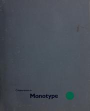 Cover of: Collaborations in monotype by [edited by] Phyllis Plous ; with an essay by Kenneth Baker.