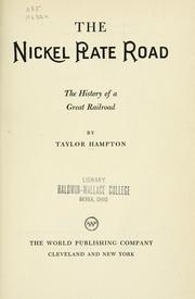 Cover of: The Nickel Plate Road by Taylor Hampton