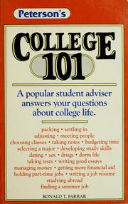 Cover of: College 101 by Ronald T. Farrar
