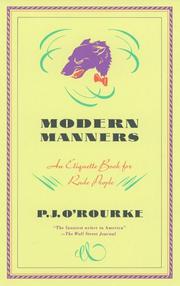 Cover of: Modern manners