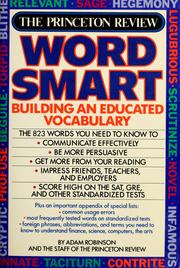 Cover of: Word smart: building an educated vocabulary