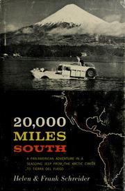 Cover of: 20,000 miles south by Helen Schreider