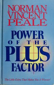 Cover of: Power of the plus factor by Norman Vincent Peale