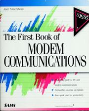 Cover of: The first book of modem communications