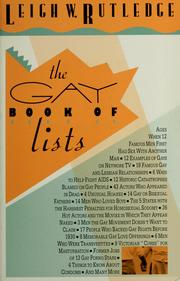Cover of: The gay book of lists by Leigh W. Rutledge