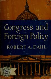 Cover of: Congress and foreign policy.