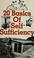 Cover of: 20 basics of self-sufficiency
