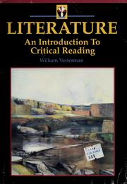 Cover of: Literature: an introduction to critical reading