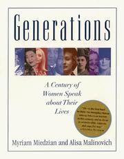 Cover of: Generations: a century of women speak about their lives