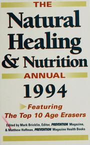 Cover of: Natural Healing and Nutrition Annual 1988