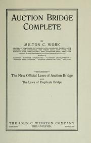 Auction bridge complete by Milton Cooper Work