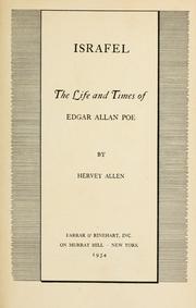 Cover of: Israfel: the life and times of Edgar Allan Poe