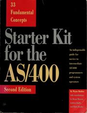 Cover of: Starter kit for the AS/400 by Wayne Madden