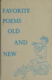 Cover of: Favorite poems old and new