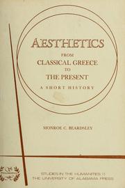 Cover of: Aesthetics from classical Greece to the present: a short history