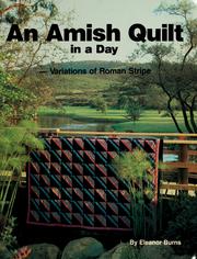 Cover of: An Amish quilt in a day by Eleanor Burns
