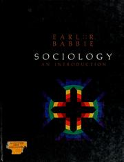 Cover of: Sociology, an introduction