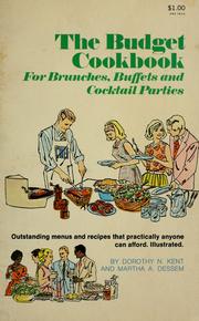 Cover of: The budget cookbook: for brunches, buffets, and cocktail parties