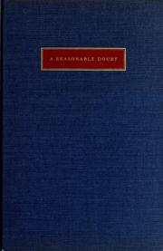 Cover of: A reasonable doubt. by Jacob W. Ehrlich