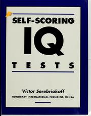 Cover of: Self-Scoring IQ Tests (Self-Scoring Tests) by Victor Serebriakoff