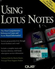 Cover of: Using Lotus notes