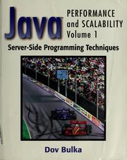 Cover of: Java performance and scalability