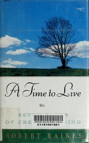 Cover of: A time to live: seven tasks of creative aging