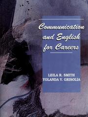 Cover of: Communication and English for careers by Leila R. Smith