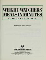 Cover of: Weight Watchers Meals in Minutes Cookbook