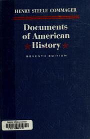 Cover of: Documents of American history. by Henry Steele Commager