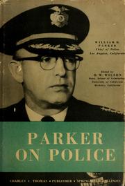 Cover of: Parker on police