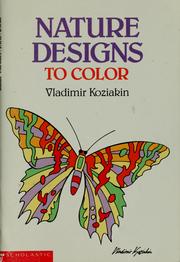 Cover of: Nature designs to color