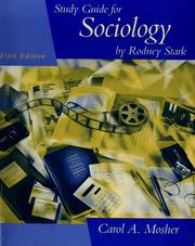 Cover of: Study guide for Sociology by Carol A. Mosher