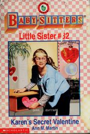 Cover of: Karen's Secret Valentine (Baby-Sitters Little Sister)