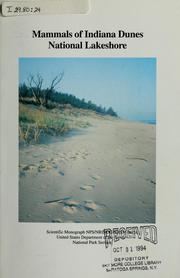 Mammals of Indiana Dunes National Lakeshore by John O. Whitaker