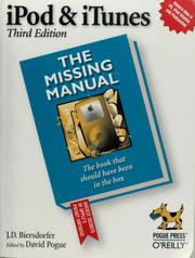 iPod & iTunes : the missing manual