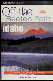 Cover of: Idaho: off the beaten path : a guide to unique places