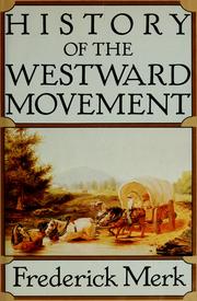 Cover of: History of the westward movement