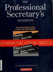 Cover of: The professional secretary's handbook.