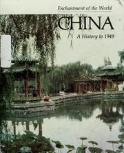 Cover of: China, a history to 1949