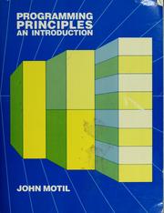 Cover of: Programming principles by John Motil