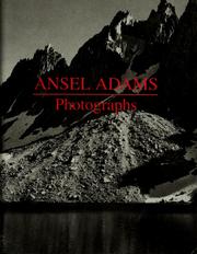 Cover of: Ansel Adams: photographs.