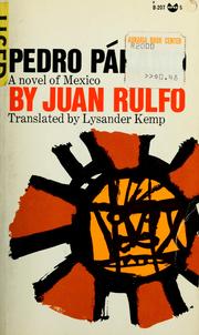 Cover of: Pedro Páramo. by Rulfo, Juan.